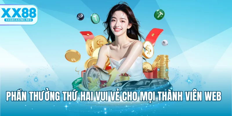 Khuyến mãi XX88 4 Phần thưởng thứ hai vui vẻ cho mọi thành viên web